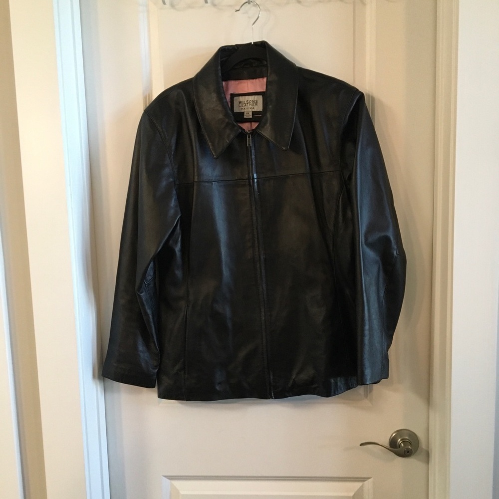 Wilsons Leather Black Jacket